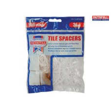 Faithfull Tile Spacer Long Leg 3mm Bag of 250