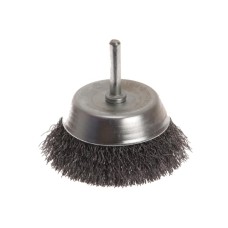 Faithfull Wire Cup Brush 75mm x 6mm Shank 0.30mm