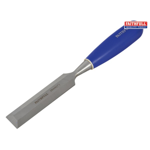 Faithfull Bevel Edge Chisel Blue Grip 25mm (1 in) Faithfull Bevel Edge Chisel Blue Grip 25mm (1 in)