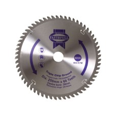 Faithfull TCT Circular Saw Blade Triple Chip Ground 250 x 30mm x 60T NEG