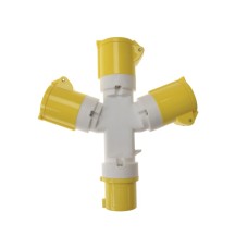 Faithfull 3-Way Splitter 110 Volt