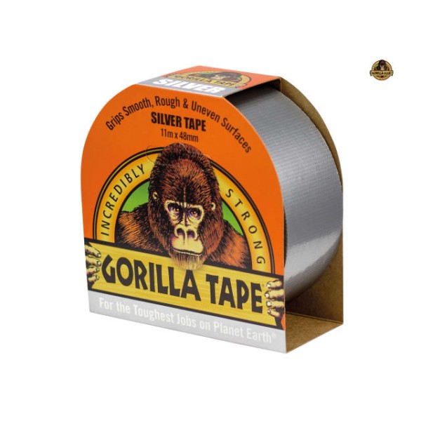 Gorilla Glue Gorilla Tape Silver 48mm x 11m Gorilla Glue Gorilla Tape Silver 48mm x 11m
