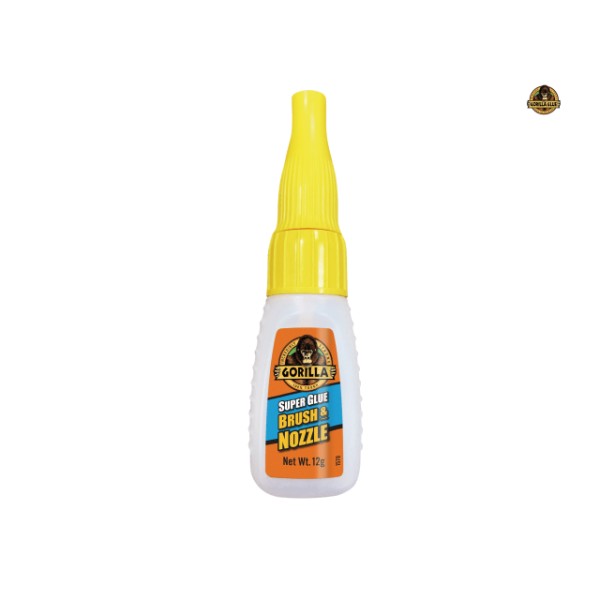 Gorilla Glue Gorilla Super Glue Brush & Nozzle 12g Gorilla Glue Gorilla Super Glue Brush & Nozzle 12g