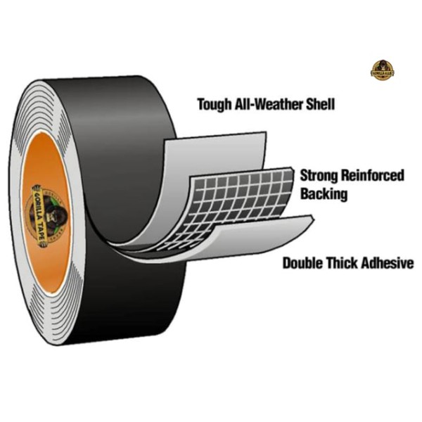 Gorilla Glue Gorilla Tape Black 48mm x 11m Gorilla Glue Gorilla Tape Black 48mm x 11m