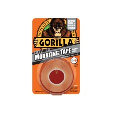 Gorilla Glue Gorilla Heavy-Duty Double Sided Clear Mounting Tape 25.4mm x 1.52m