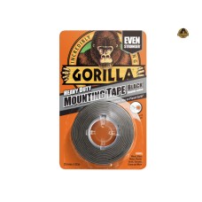 Gorilla Glue Gorilla Heavy-Duty Double Sided Black Mounting Tape 25.4mm x 1.52m