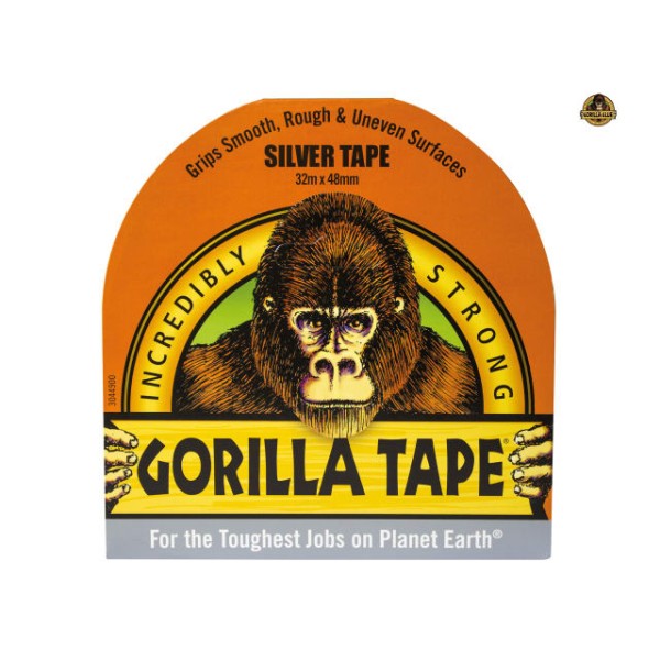 Gorilla Glue Gorilla Tape Silver 48mm x 32m Gorilla Glue Gorilla Tape Silver 48mm x 32m