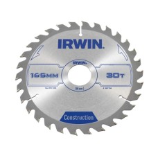 Irwin Tools Construction Circular Saw Blade 165 x 30mm x 30T ATB