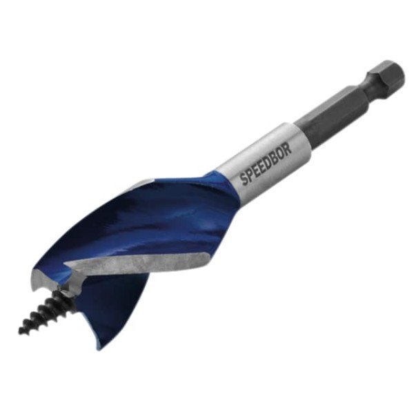 Irwin Tools 6X Blue Groove Stubby Wood Bit 14 x 100mm Irwin Tools 6X Blue Groove Stubby Wood Bit 14 x 100mm