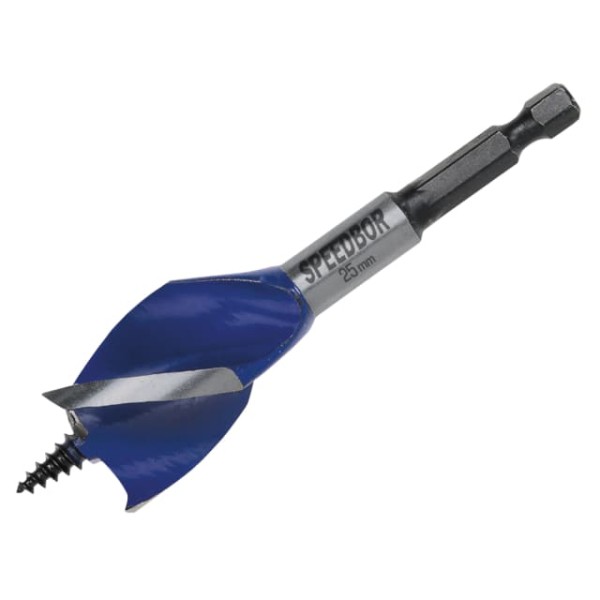Irwin Tools 6X Blue Groove Stubby Wood Bit 25 x 100mm Irwin Tools 6X Blue Groove Stubby Wood Bit 25 x 100mm
