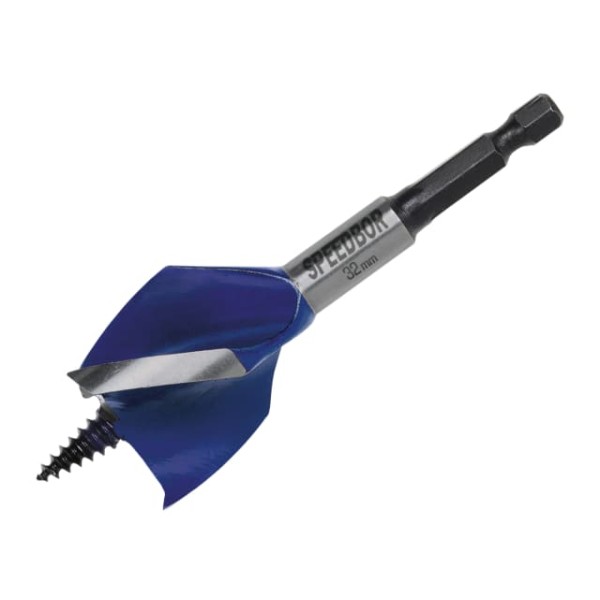 Irwin Tools 6X Blue Groove Stubby Wood Bit 32 x 100mm Irwin Tools 6X Blue Groove Stubby Wood Bit 32 x 100mm