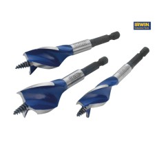 Irwin Tools 6X Blue Groove Stubby Wood Bit Set 3 Piece 16-25mm
