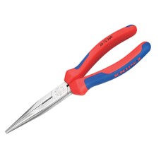 Knipex Long Snipe Nose Side Cutting Pliers Multi-Component Grip 200mm (8in)
