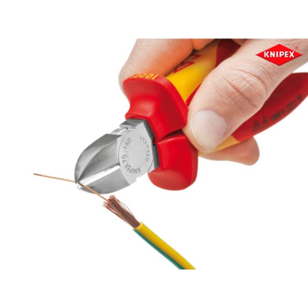 Knipex VDE Diagonal Cutters 160mm Knipex VDE Diagonal Cutters 160mm