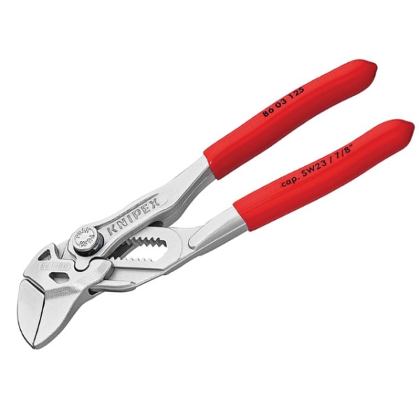 Knipex Mini Plier Wrench PVC Grips 125mm - 23mm Capacity Knipex Mini Plier Wrench PVC Grips 125mm - 23mm Capacity