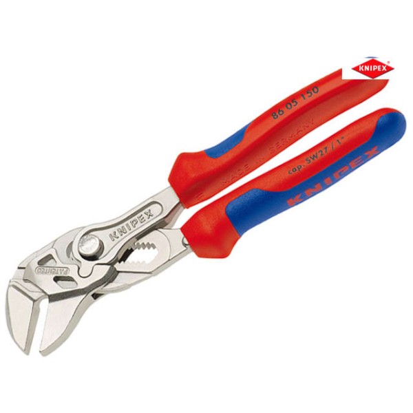 Knipex Plier Wrench Multi-Component Grip 150mm - 27mm Capacity Knipex Plier Wrench Multi-Component Grip 150mm - 27mm Capacity
