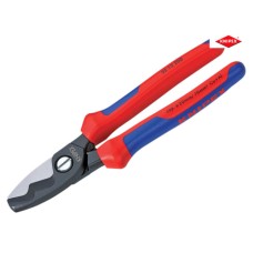 Knipex Cable Shears Twin Cutting Edge Multi-Component Grip 200mm (8in)