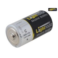 Lighthouse Alkaline Batteries C LR14 6200mAh Pack of 2