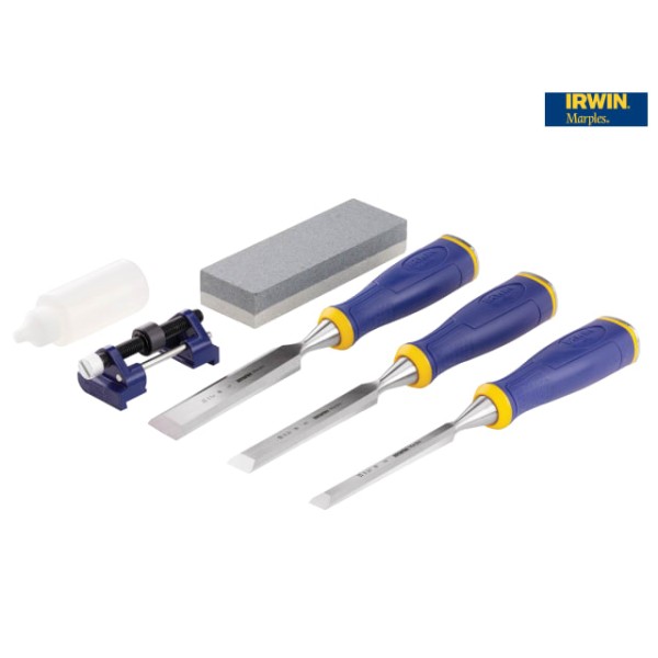 Irwin Tools MS500 All-Purpose Chisel ProTouch Handle Set 3: 12, 19 & 25mm Sharpening Irwin Tools MS500 All-Purpose Chisel ProTouch Handle Set 3: 12, 19 & 25mm Sharpening