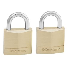 MasterLock Solid Brass 30mm Padlock 4-Pin - Keyed Alike x 2