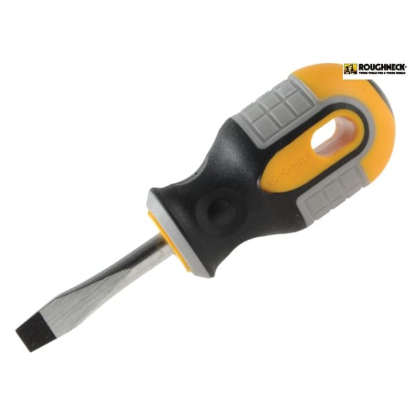 Roughneck Screwdriver Flared Tip 6.0 x 38mm Stubby Roughneck Screwdriver Flared Tip 6.0 x 38mm Stubby