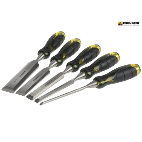 Roughneck Professional Bevel Edge Chisel Set of 5 Roughneck Professional Bevel Edge Chisel Set of 5