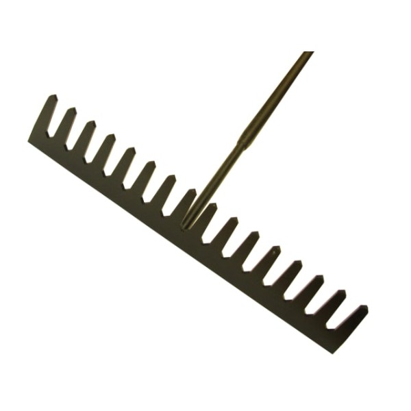 Roughneck Asphalt Rake 16 Flat Teeth - Tubular Steel Shaft Handled Roughneck Asphalt Rake 16 Flat Teeth - Tubular Steel Shaft Handled