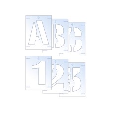 Scan Letter &amp; Number Stencil Kit 25mm