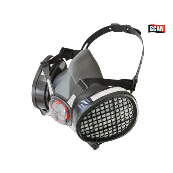 Scan Twin Half Mask Respirator + A1 Refills Scan Twin Half Mask Respirator + A1 Refills