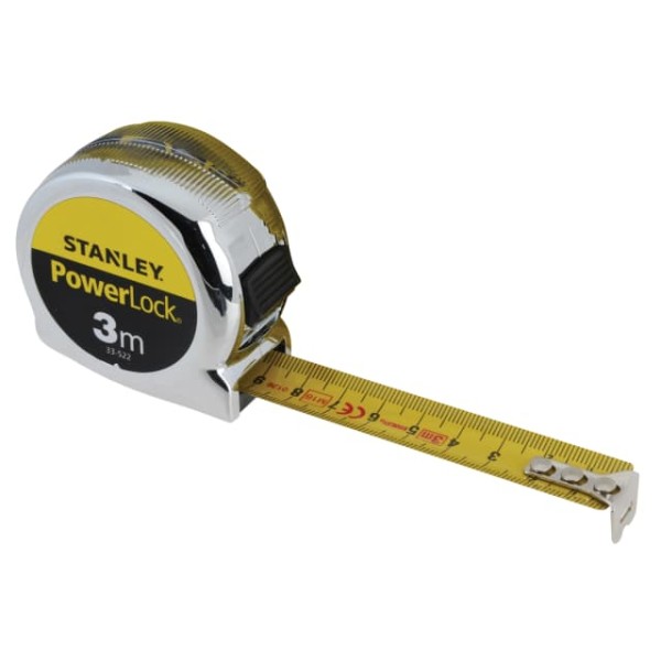 Stanley PowerLock Classic Pocket Tape 3m (Width 19mm) (Metric only) Stanley PowerLock Classic Pocket Tape 3m (Width 19mm) (Metric only)