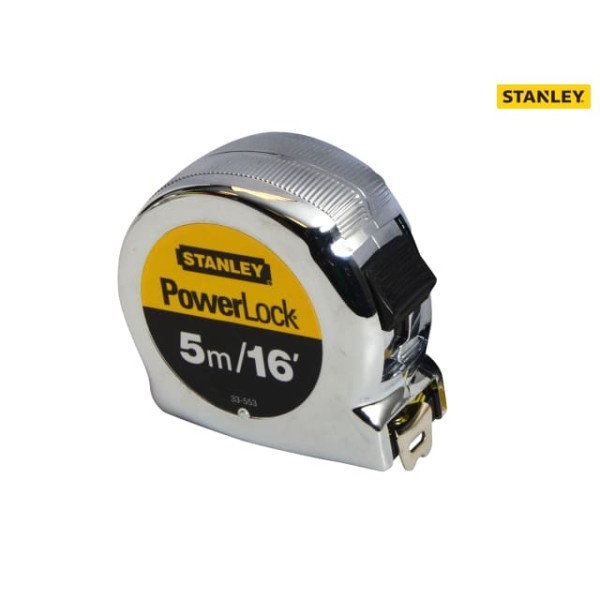 Stanley PowerLock Classic Pocket Tape 5m/16ft (Width 19mm) Stanley PowerLock Classic Pocket Tape 5m/16ft (Width 19mm)