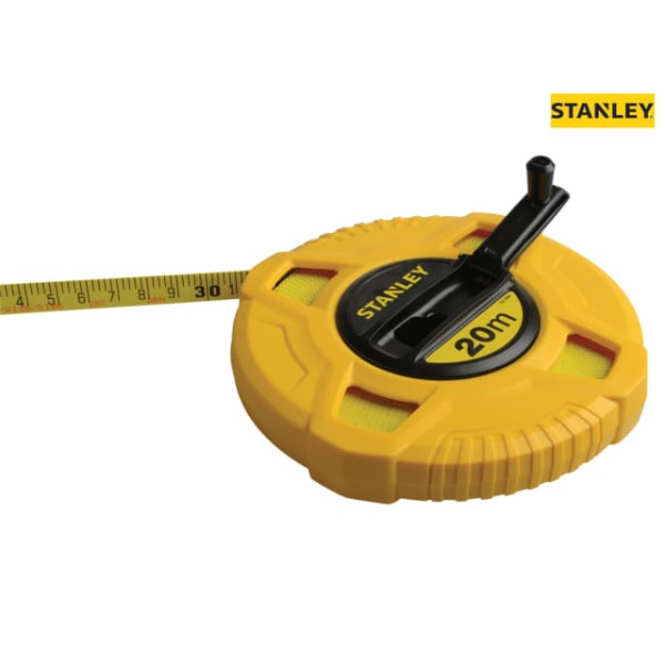 Stanley Closed Case Fibreglass Long Tape 20m (Width 13mm) Stanley Closed Case Fibreglass Long Tape 20m (Width 13mm)
