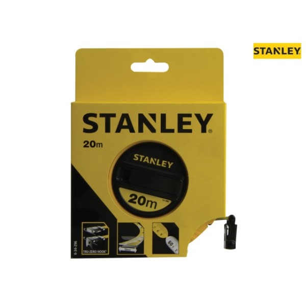 Stanley Closed Case Fibreglass Long Tape 20m (Width 13mm) Stanley Closed Case Fibreglass Long Tape 20m (Width 13mm)