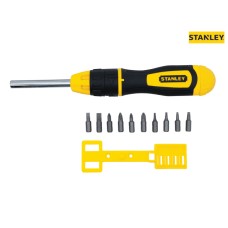 Stanley Multibit Ratchet Screwdriver &10 Bits