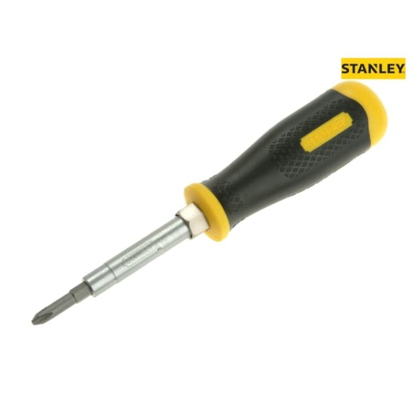 Stanley 6 Way Screwdriver Carded Stanley 6 Way Screwdriver Carded