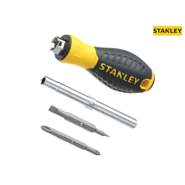 Stanley 6 Way Screwdriver Carded Stanley 6 Way Screwdriver Carded