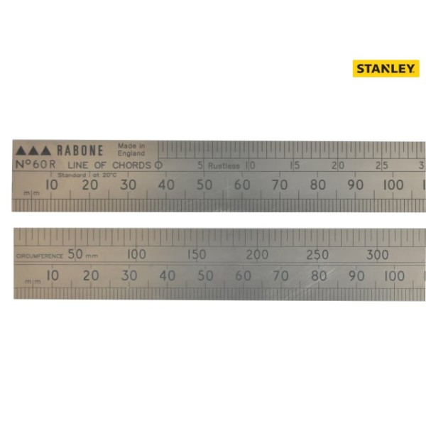 Stanley 60R Line of Chords Rule 60cm Stanley 60R Line of Chords Rule 60cm