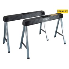 Stanley Folding Metal Leg Saw Horse (Twin Pack)