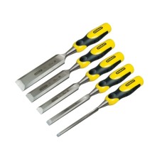 Stanley DYNAGRIP Bevel Edge Chisel with Strike Cap Set of 5