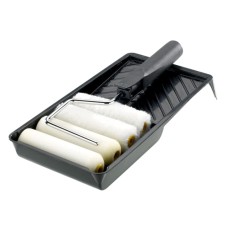 Stanley Roller Kit with 4 Sleeves 100mm (4in) Stanley Roller Kit with 4 Sleeves 100mm (4in)