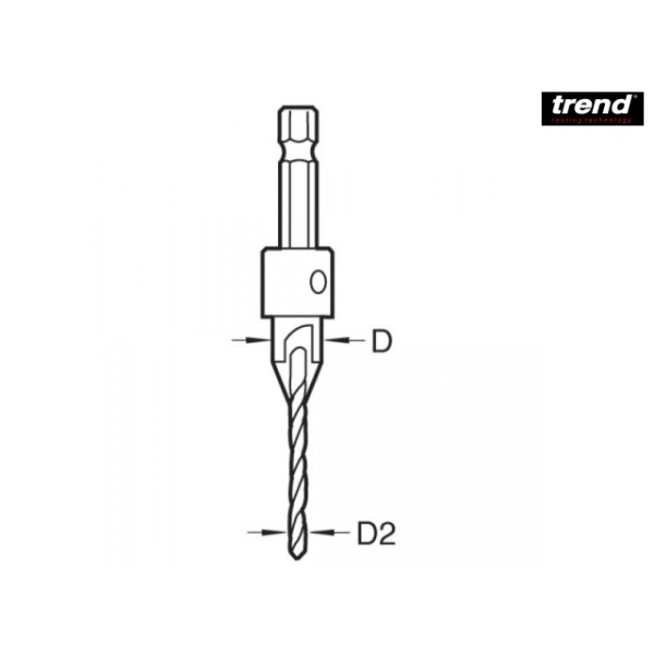 Trend SNAP/CS/4 Countersink with 5/64in Drill Trend SNAP/CS/4 Countersink with 5/64in Drill