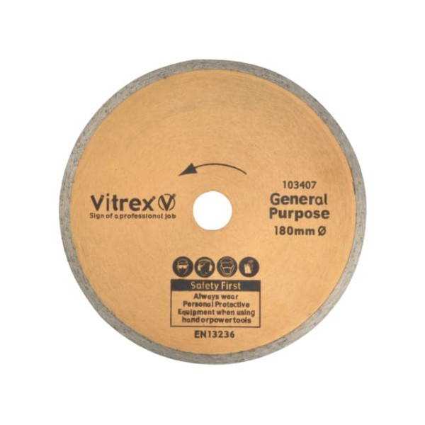 Vitrex Diamond Blade Standard 180mm Vitrex Diamond Blade Standard 180mm