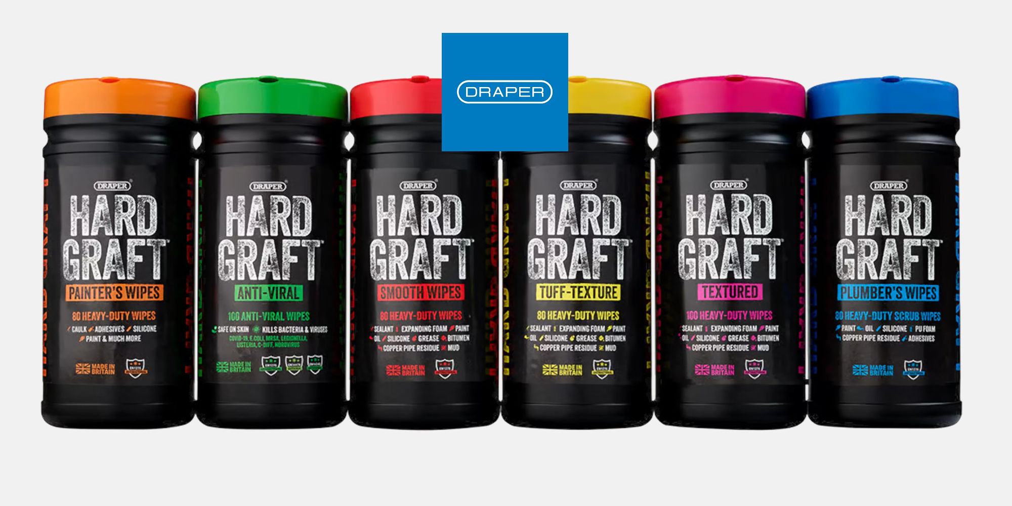 Draper Heavy Duty Cleaning Wipes