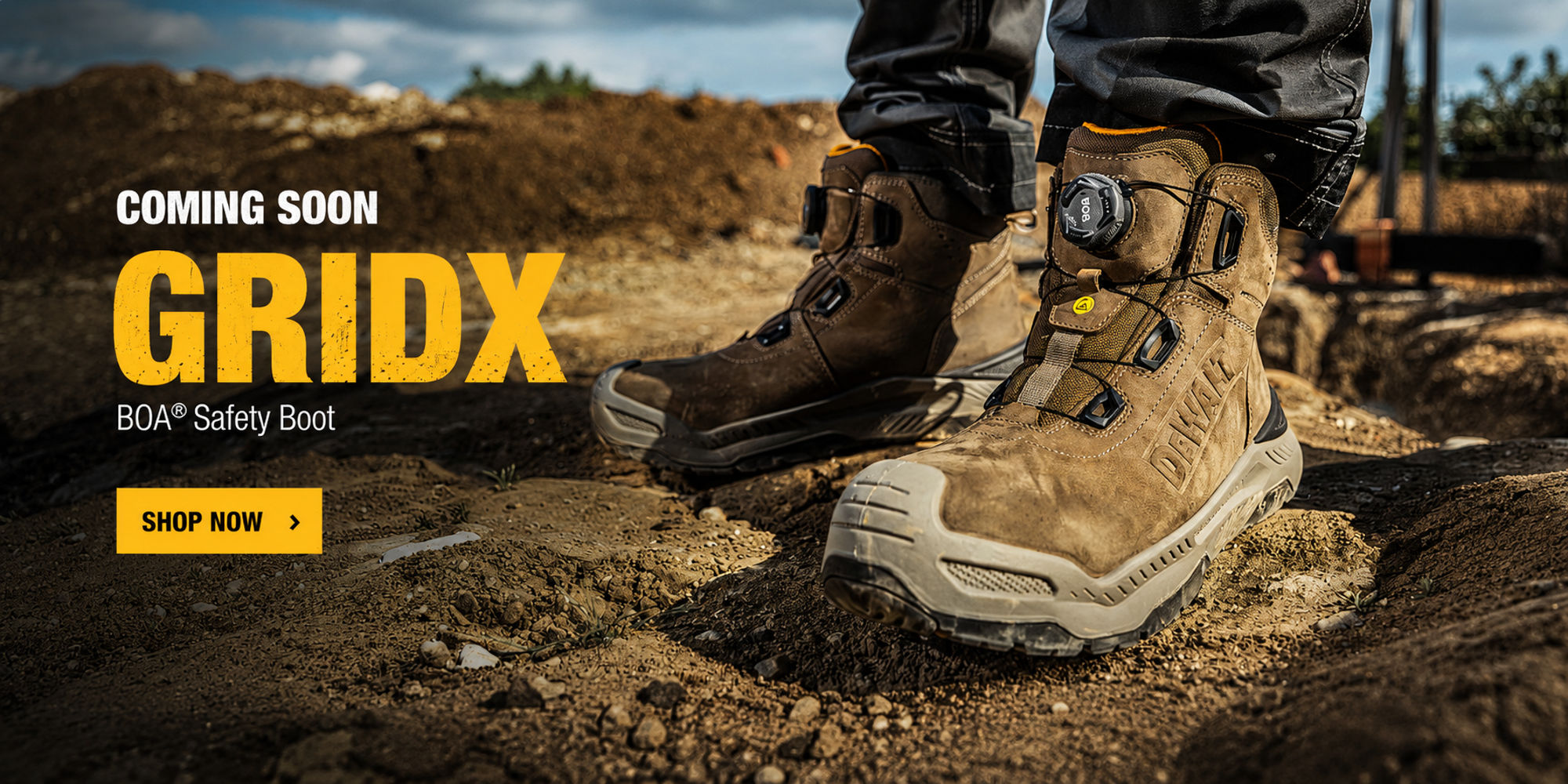 DeWalt GRIDX Waterproof BOA Safety Boots ESD