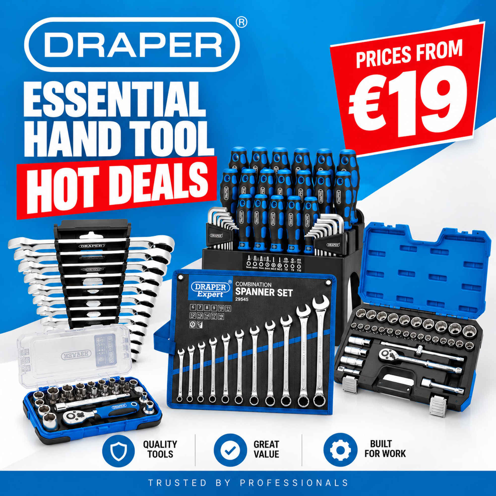 Draper Essential Hand Tool HOT DEALS