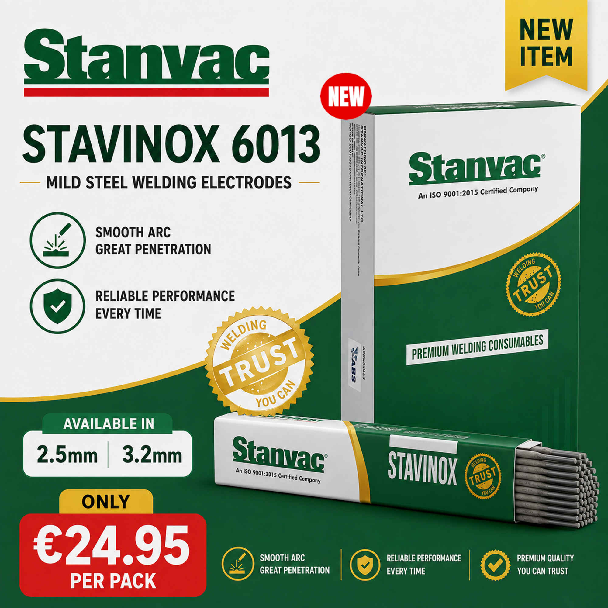 Ireland EXCLUSIVE! Stanvac Welding Electrodes