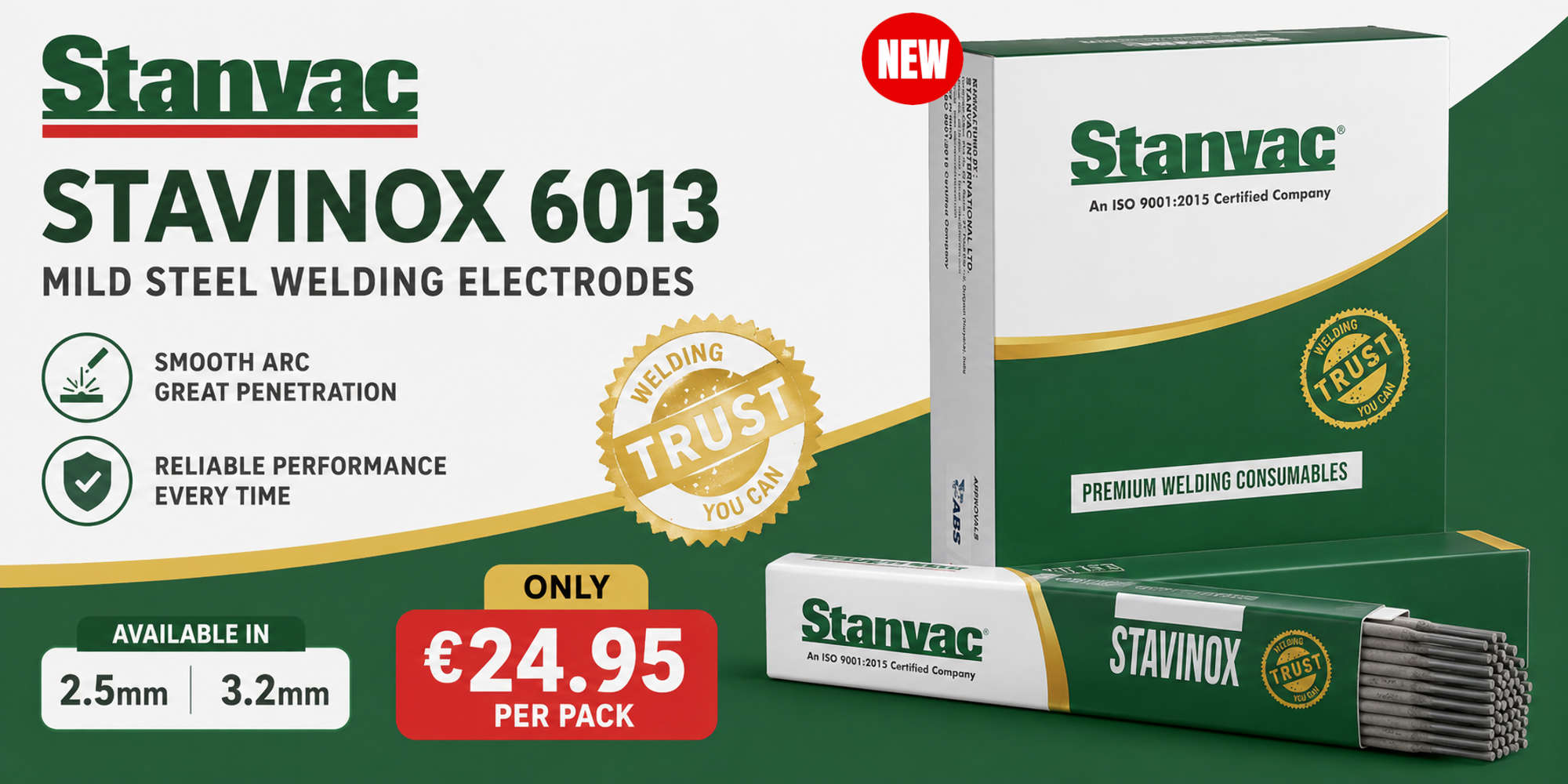 Ireland EXCLUSIVE! Stanvac Welding Electrodes