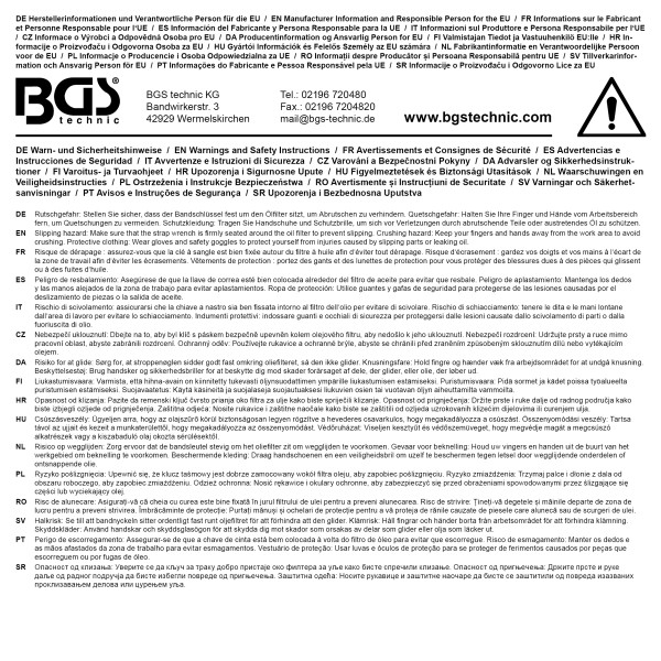 BGS Technic Replacement Band for BGS 1028 BGS Technic Replacement Band for BGS 1028