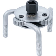 BGS Technic Oil Filter Wrench, 3-arm | for Oil Filter Ø 80 - 135 mm