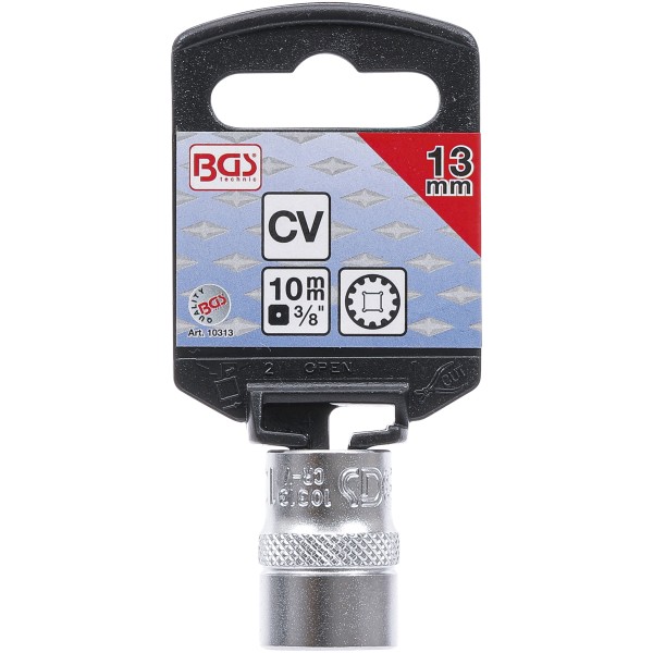 BGS Technic Socket, Gear Lock | 10 mm (3/8 BGS Technic Socket, Gear Lock | 10 mm (3/8